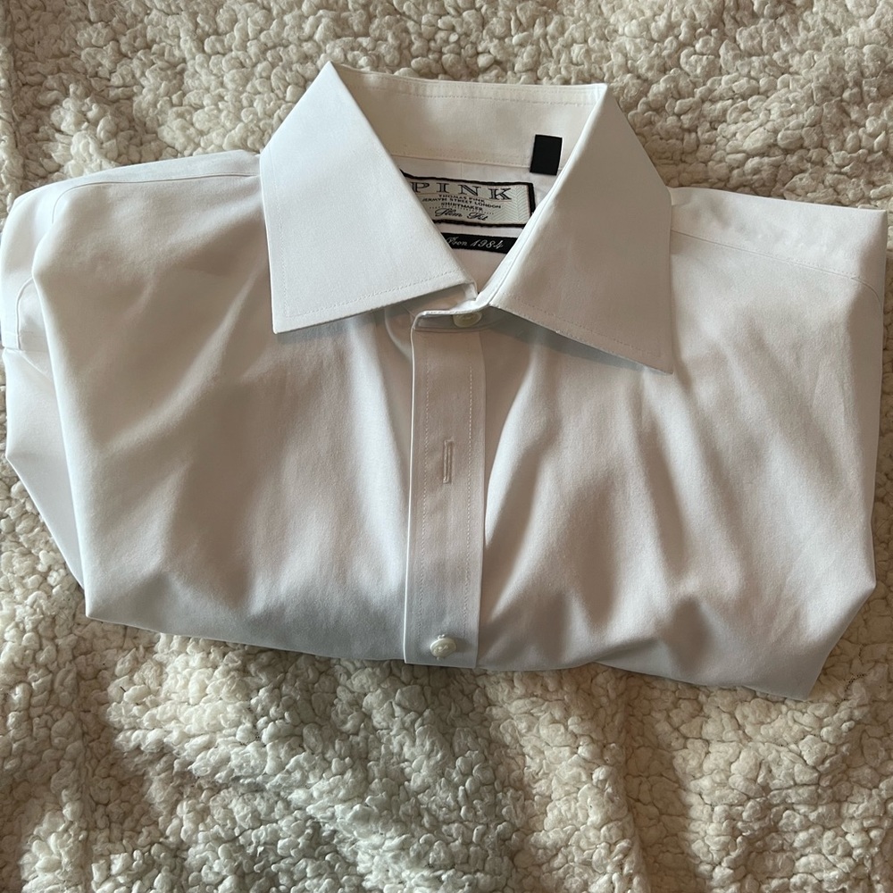 PINK white dress shirt